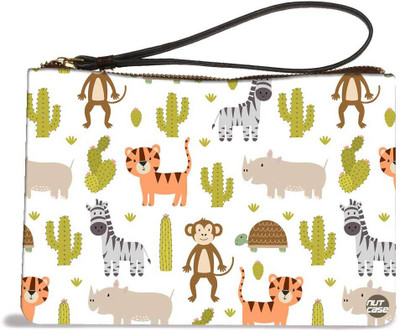 

Nutcase Animals And Cactus Pouch(Multicolor)