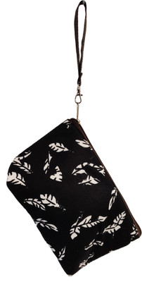

Un Branded Latest Design Feather Print Smart Hand Purse Wallet Pouch(Black)