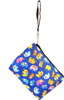 

Un Branded Latest Design Elephant Print Smart Hand Purse Wallet Pouch(Blue)
