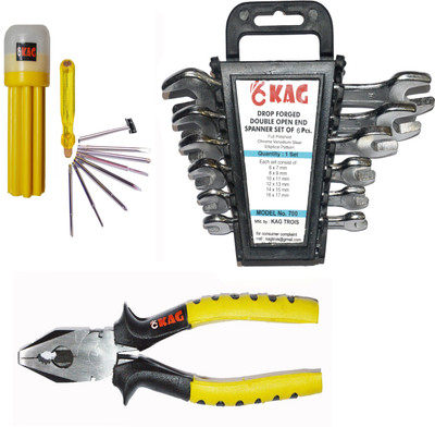 

KAG Hand Tool Kit(16 Tools), Multicolor