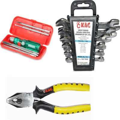 

KAG Hand Tool Kit(12 Tools), Multicolor