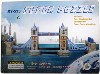 

Tootpado 3D Foam Puzzle Tower Bridge - 4 Sheets (1TNG219) - Super 3D Puzzle DIY Games(1 Pieces)