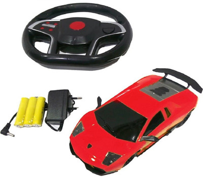 

SKYGLOBE Gravity Sensing Remote Rechargeable Control Car With Steering (Multicolor)(Red/Yellow)