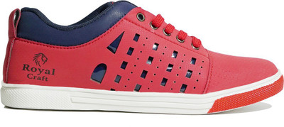 

Royal Craft LaserRed6 Sneakers For Men(Red