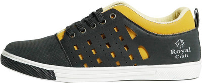 Royal Craft LaserBlack6 Sneakers For Men(Black