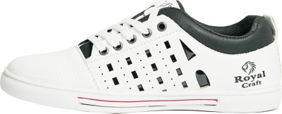 

Royal Craft LaserWhite8 Sneakers For Men(White, Black