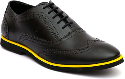 

Shoegaro Shoegaro Men's Black Synthetic Casual Shoes Lace Up For Men(Black