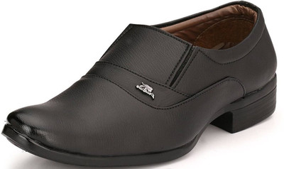 Anshul Fashion Black Formal Shoes Slip On For Men Slip On For Men(Black)