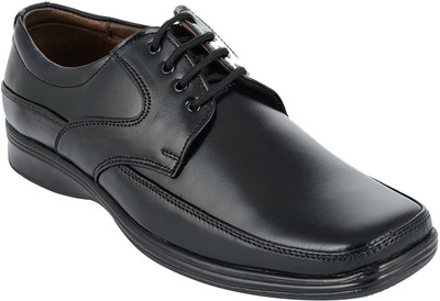 

LeatherSofty LeatherSofty Men's Leather Black formal shoes Lace Up For Men(Black