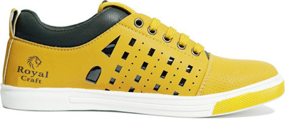 

Royal Craft LaserBeige10 Sneakers For Men(Yellow, Beige