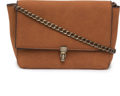 

Satchel Bags Women Casual Tan PU Sling Bag
