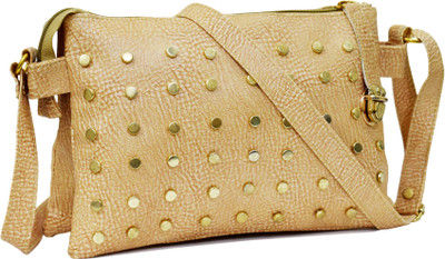 RIDGEWOOD Women Casual Beige PU Sling Bag