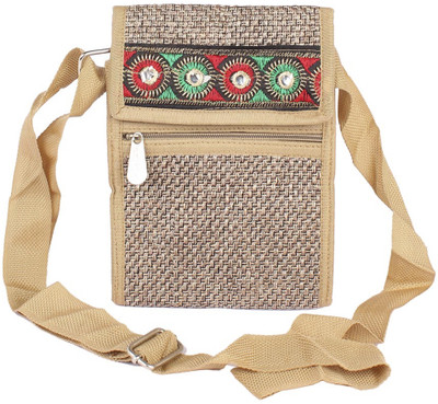 

Aliado Women Casual Grey Jute Sling Bag