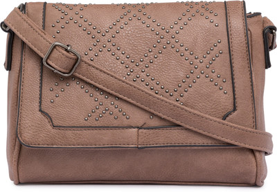 

Satchel Bags Women Casual Brown PU Sling Bag