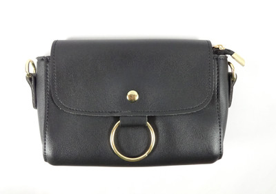 

SB Women Casual Black PU Sling Bag