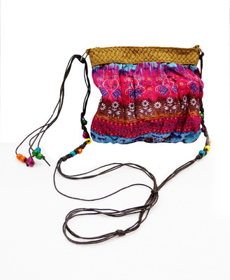 

Lelys Women Evening/Party Multicolor Cotton Sling Bag