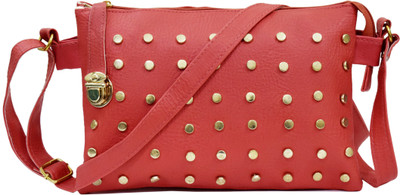 

RIDGEWOOD Girls Casual Red PU Sling Bag