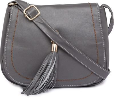 Satchel Bags Women Casual Grey PU Sling Bag