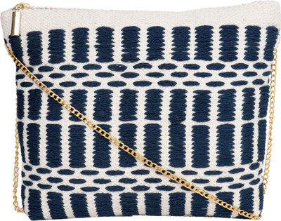 

Diwaah Women Evening/Party Blue Cotton Sling Bag