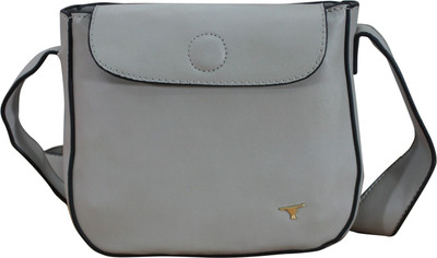 

Bulchee Women Casual Grey PU Sling Bag
