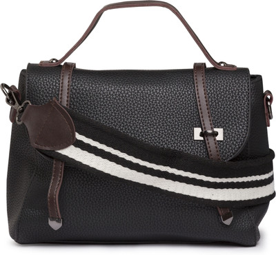 

Satchel Bags Women Casual Black PU Sling Bag