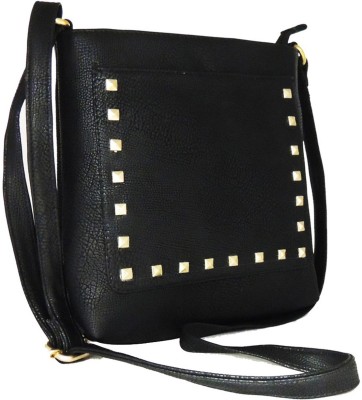 

LI LEANE Women Casual Black Leatherette, PU Sling Bag