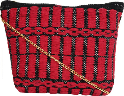 

Diwaah Women Evening/Party Red Cotton Sling Bag