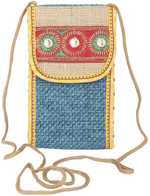 

Aliado Women Casual Blue Jute Sling Bag