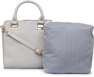

Satchel Bags Women Casual Grey PU Sling Bag