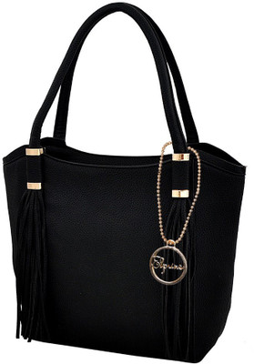 

Elprine Women Casual Black Leatherette Shoulder Bag