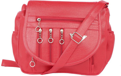 

Aliado Women Casual Red Leatherette Sling Bag