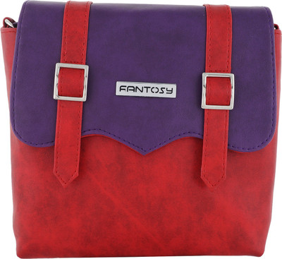 

Fantosy Women Casual Purple, Red PU Sling Bag