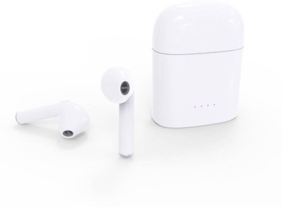 

LS Letsshop Stereo Sound Noise Cancellation Earbuds for Andriod IOS HBQi7 Twin Smart Headphones(Wireless), White