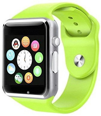 

GUG A1 Bluetooth Smartwatch With Camera Support Sim Card And SD Card Suitable For All Smartphones Smartwatch(Green Strap Free Size)