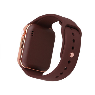 

GUG A1 Bluetooth Smartwatch With Camera Support Sim Card And SD Card Suitable For All Smartphones Smartwatch(Brown Strap Free Size)