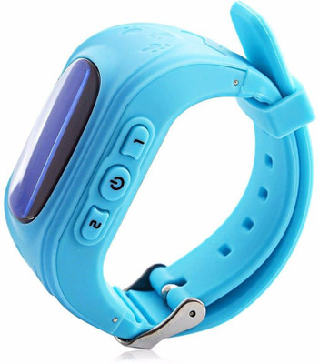 

CartBug Q50 Kids Smart Watch | Smart Wrist Watch With GPS Tracker and Sim Support System | Tracker Functions Of Kids Safety | Calling Function |Compatible with glxy J2 (2016) Blue Smartwatch(Blue Strap Regular)