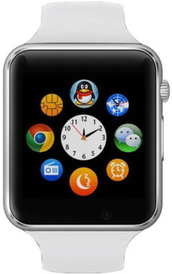 

SKYWAY TRADERS A1 BLUETOOTH WITH SIM & SD CARD SLOT WHITE Smartwatch (White Strap) WHITE Smartwatch(White Strap Free Size)