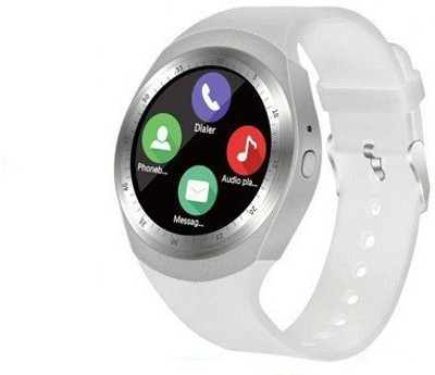 

GUG Touch Screen Bluetooth Smartwatch(White Strap Free Size)