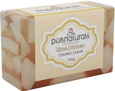 

Pure Naturals Chunks Soap Lime | Honey - 125g-Set of 4(125 g, Pack of 4)