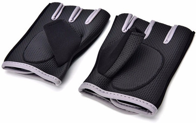 

eDUST Anti-Skid Half Finger Cycling Gloves (Free Size, Black), Multicolor