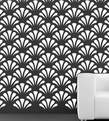 

Kayra Decor KD308 (SIZE:16" x 24")Beautiful reusable Wall Stencil(Pack of 1, Beautifully designed stencil.)