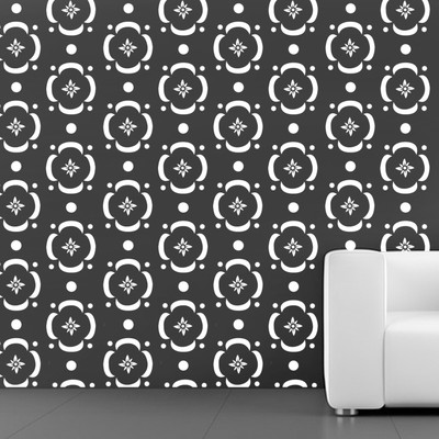 

Kayra Decor KD227 (SIZE:16" x 24")Beautiful reusable Wall Stencil(Pack of 1, Beautifully designed stencil.)