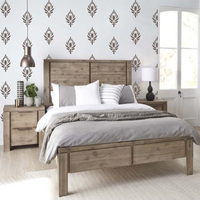 

Kayra Decor KD243 (SIZE:16" x 24")Beautiful reusable Wall Stencil(Pack of 1, Beautifully designed stencil.)