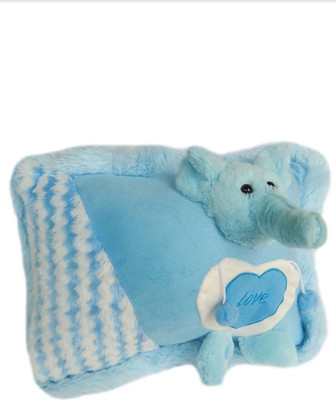 

soniya Enterprises face pillow - 40 cm(Blue)