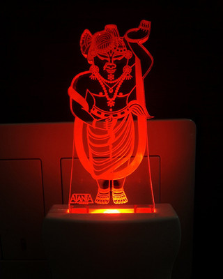 AJANTA Shreenathji (Code - 2007) 3d Night Lamp(4 cm, Multicolor)