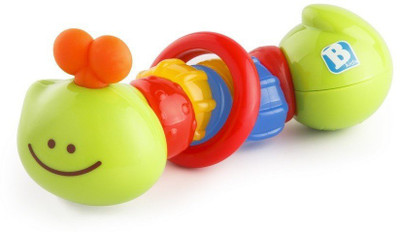 

B kids Rattle & Teether Catty Caterpillar Teether(Multicolor)