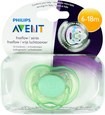 

Philips Avent Freeflow Pacifiers Soother 6-18m Grean Soother(Grean)