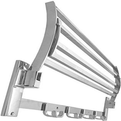 

Impulse Platinum High Grade (2 feet / 24inch) Square Folding Towel Rack Chrome Finish Towel Holder(Stainless Steel)
