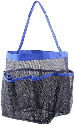 

Di Grazia Quick Dry Hanging Toiletry and Bath Organizer with 8 Storage Compartments, Shower Tote, Mesh Shower Caddy, Perfect Dorm, Gym, Camp & Travel Tote Bag, Black-Blue Travel Toiletry Kit(Black, Blue)