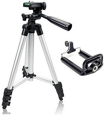 

Padraig 3110 Portable & Foldable Camera Tripod Kit(Silver, Supports Up to 1500 g)